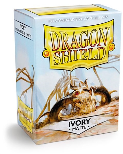 Dragon Shield - Matte Ivory Sleeves - Standard Sleeves (100 stk) - Plastiklommer